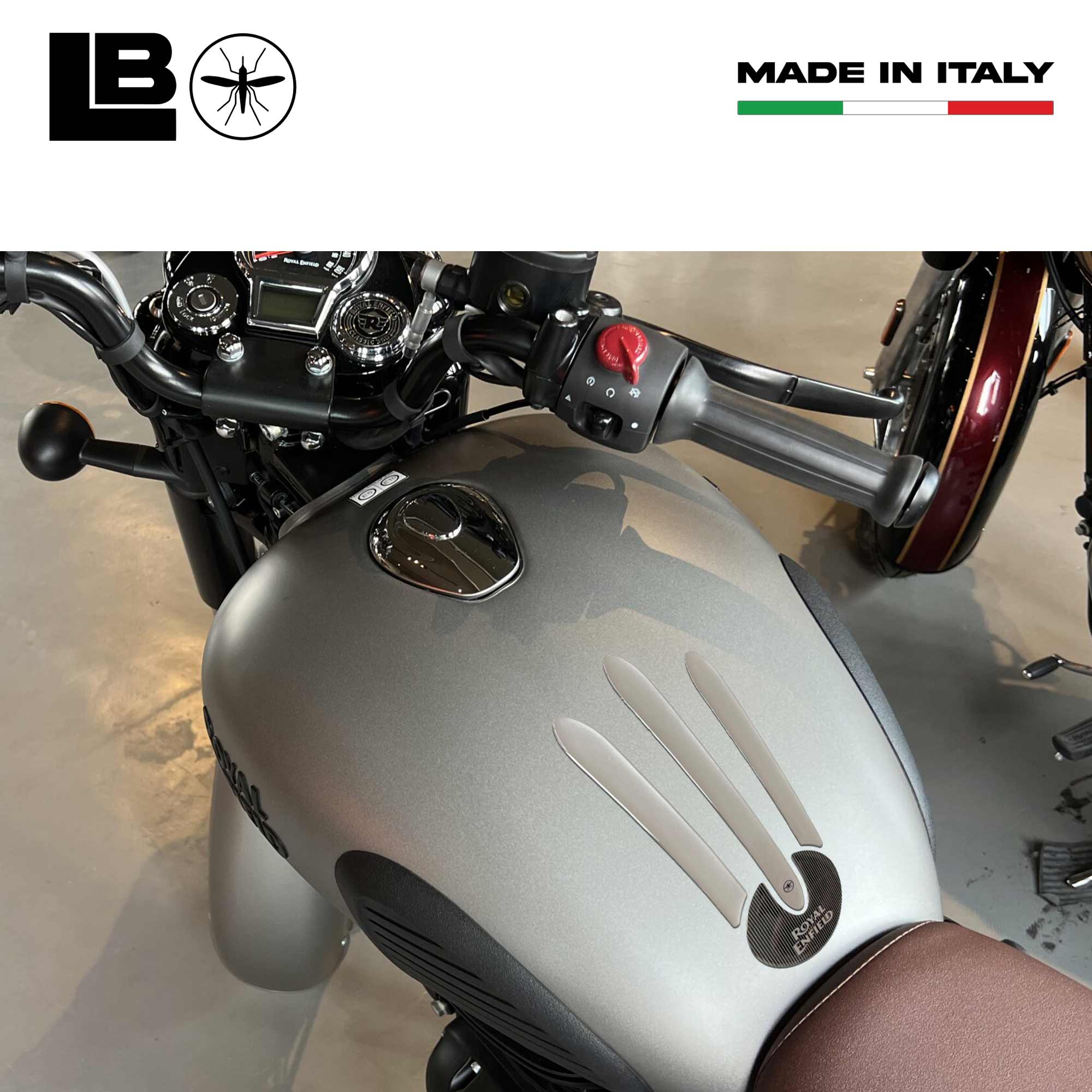 Tank Pad Motorcycle Sticker Resin Gel 3D Compatible With Royal