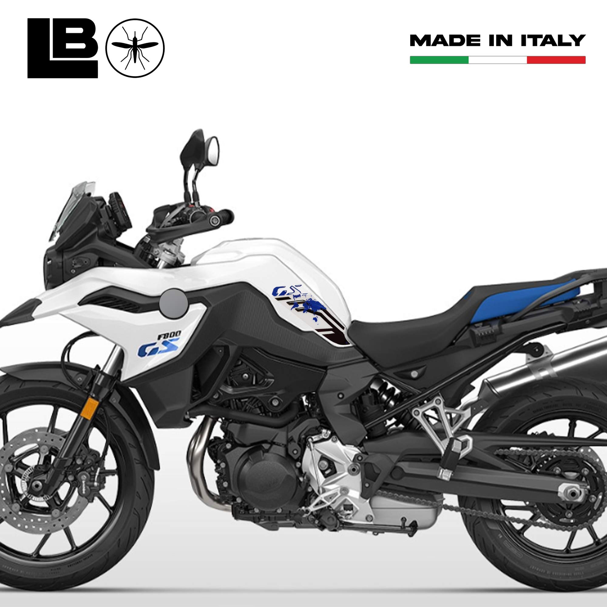Psler Adesivi Riflettenti Per Cerchioni Moto - Compatibili Con BMW F800R - Set 8 Pezzi - 10 Combinazioni Colori