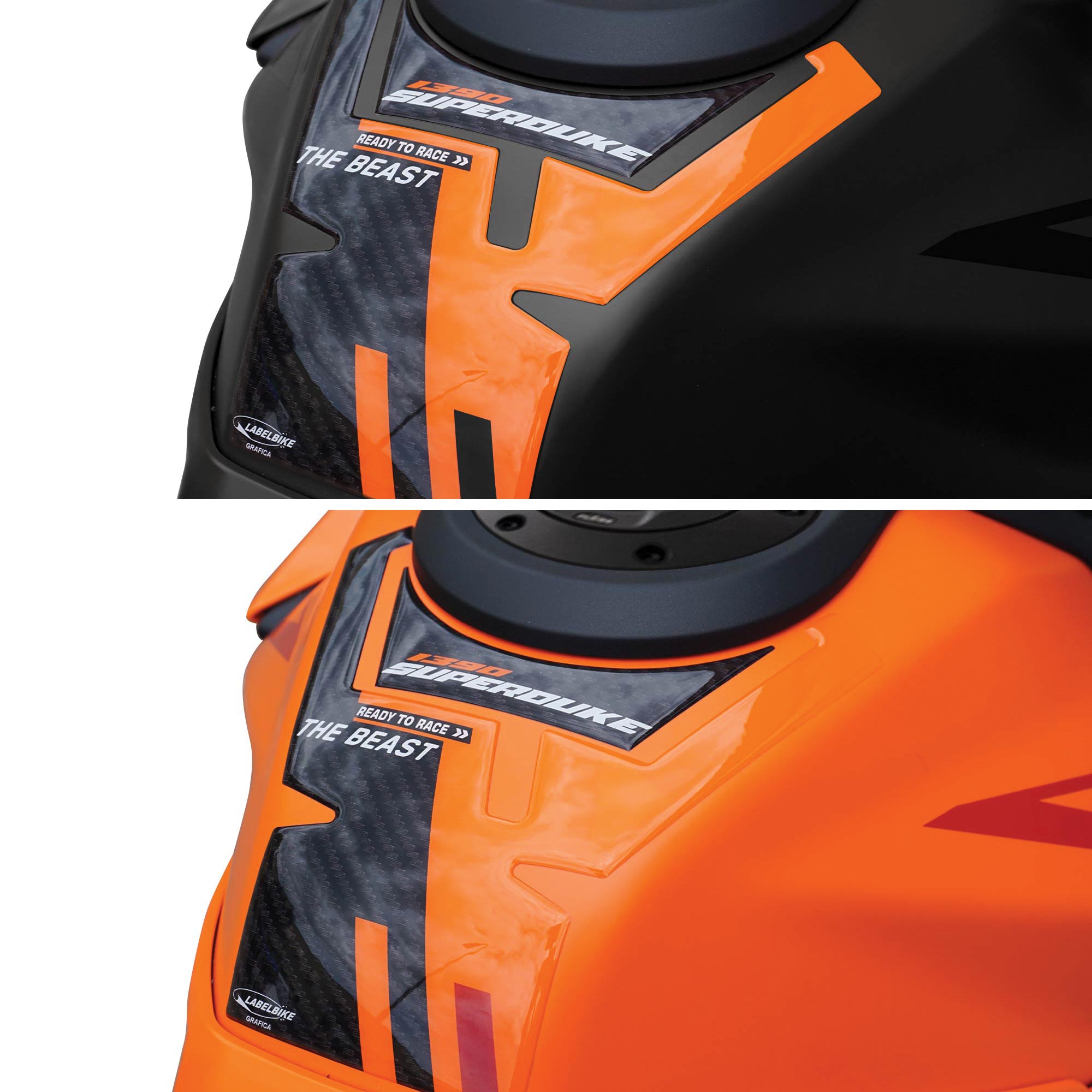 Paraserbatoio Resinato Adesivo Effetto 3d, Compatibile Con Ktm Duke 890