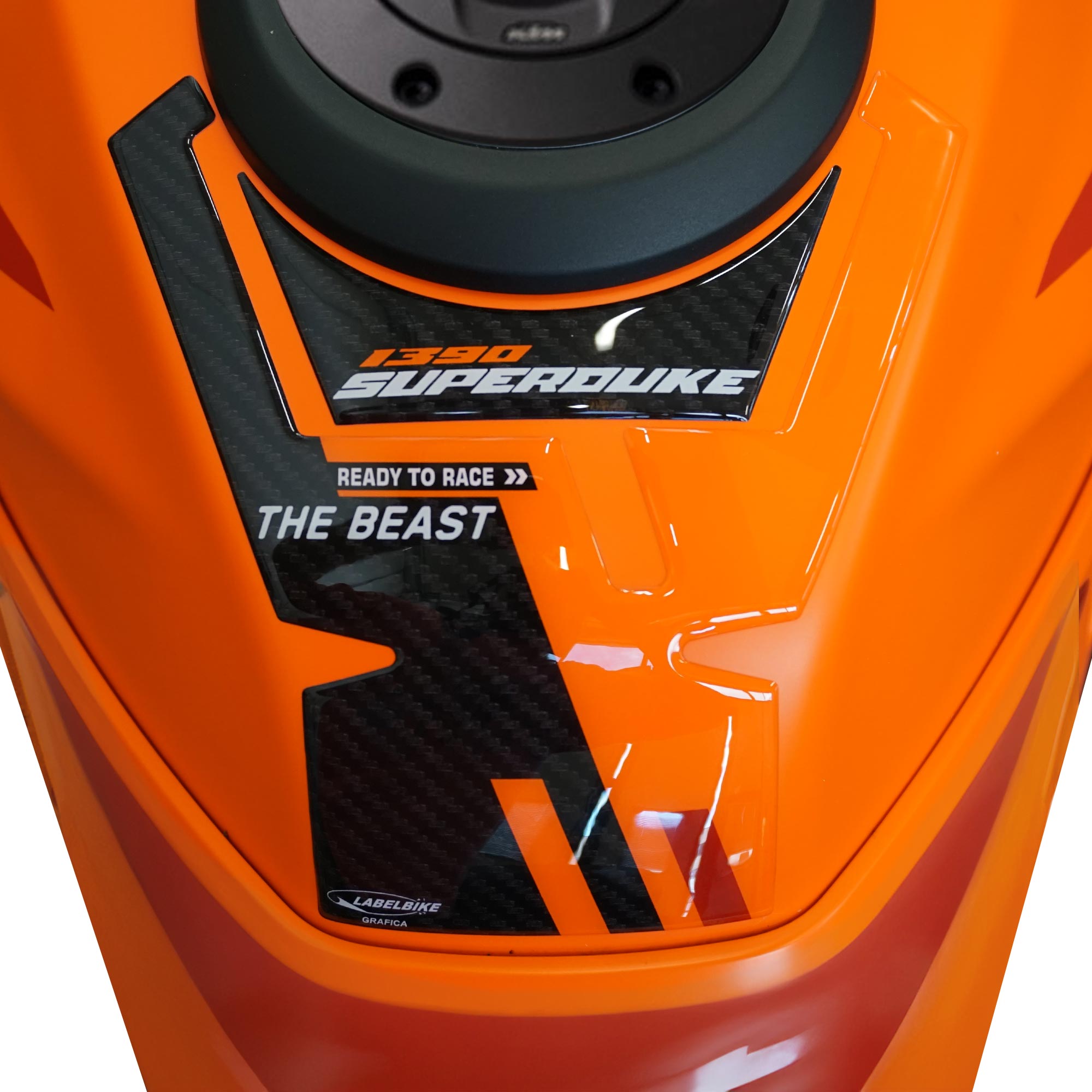 Adesivo 3D In Resina Per Serbatoio KTM Super Duke 1290 R 2020 – Compatibile GP-684, Blu