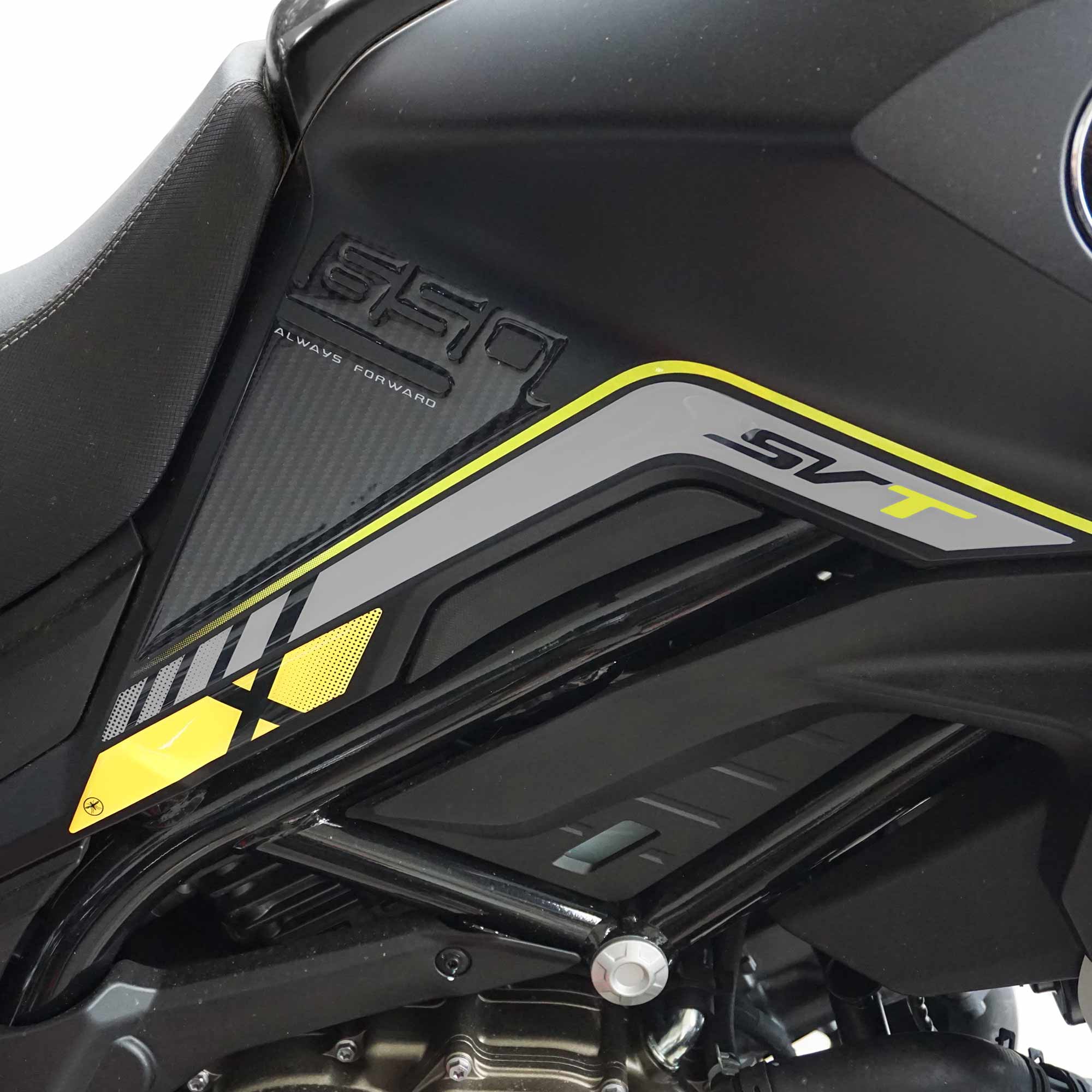 BIKE-label Adesivo 3D Per Serbatoio Moto – Protezione Adesiva Con Fiamme Grigie, 142x220 Mm, Made In Germany