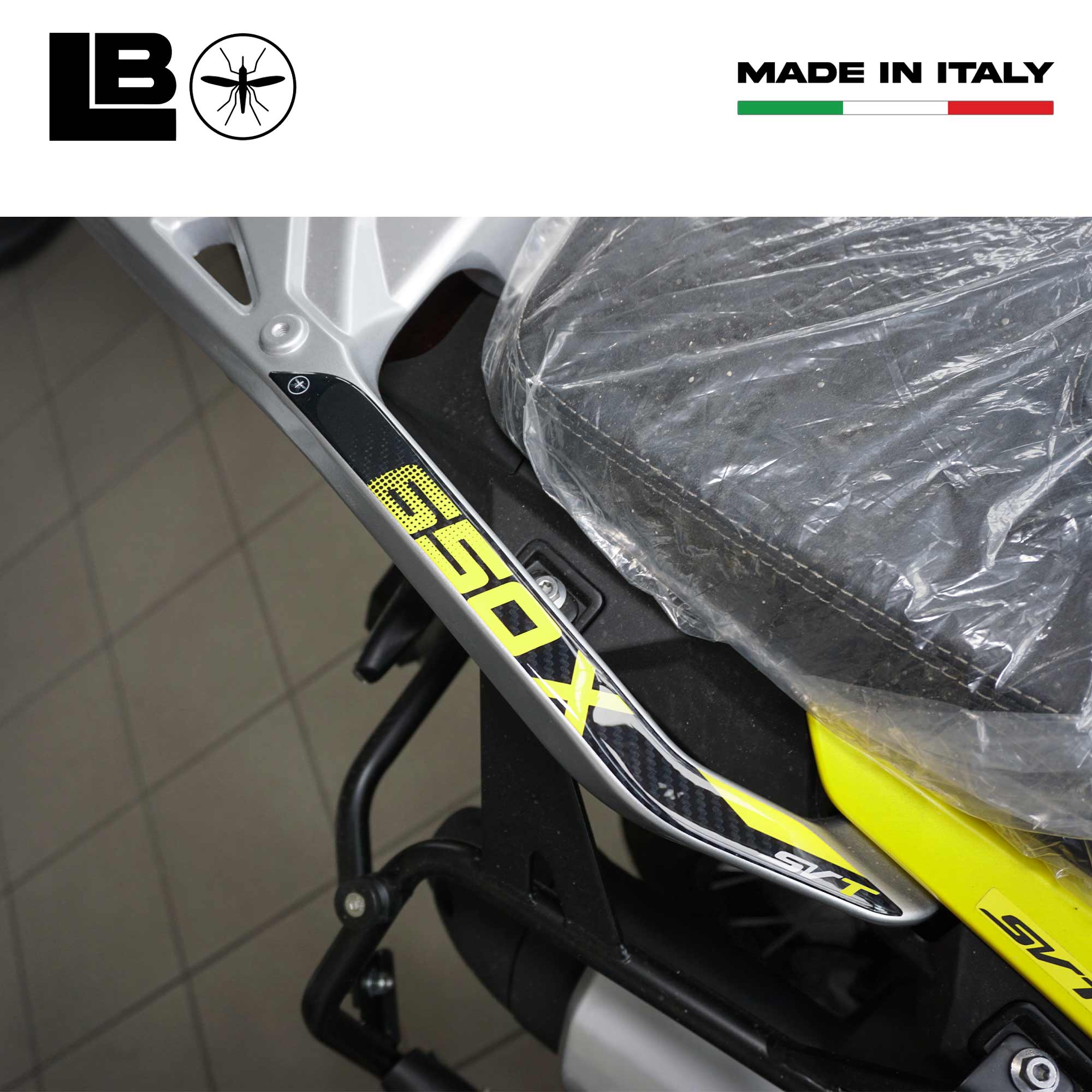 Adesivi Resina 3D Protezione Paramani Moto Compatibile Con QJ Motor SVT 650 X