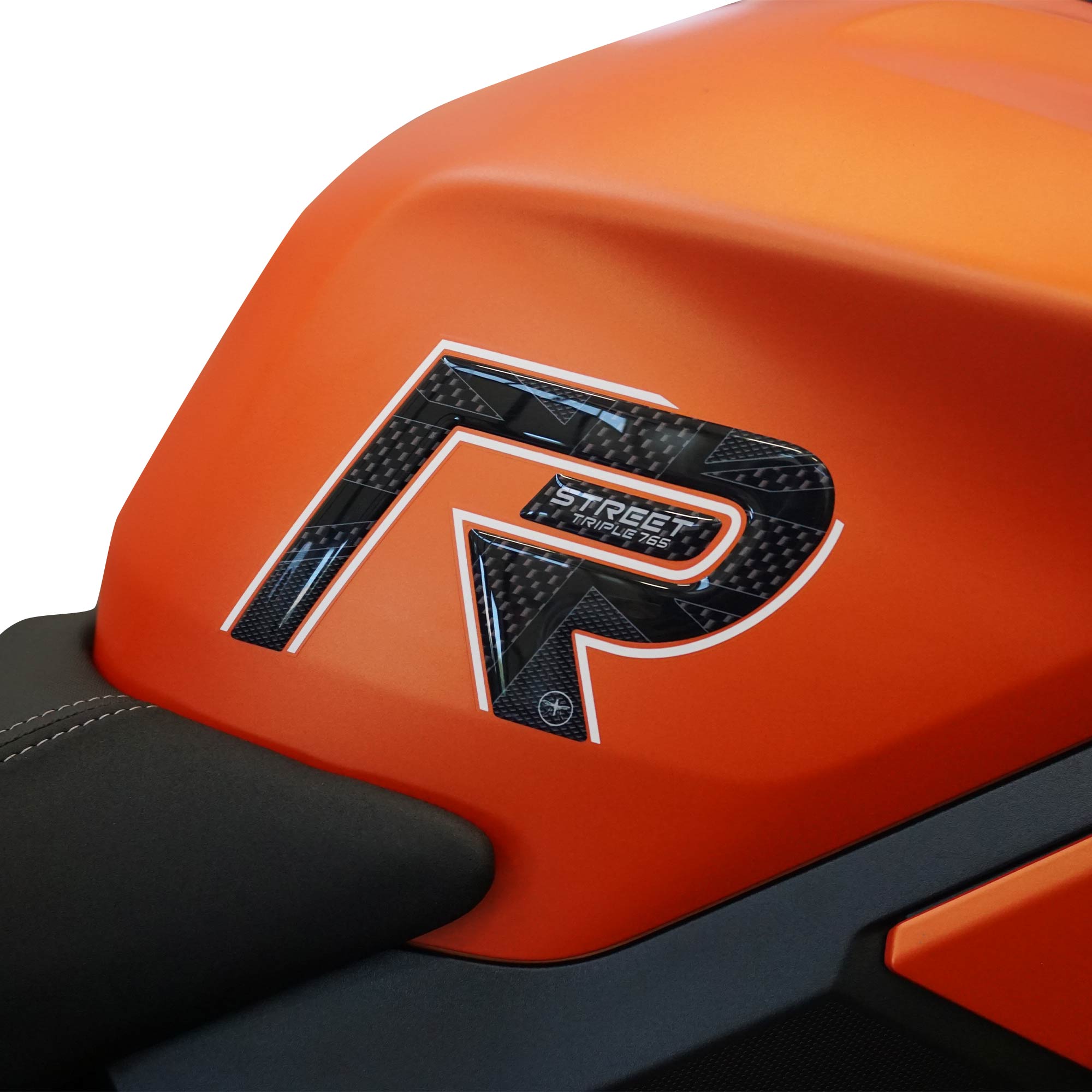 Protection Moto Autocollants 3D Résine Labelbike Pour Triumph Street Triple 765 RS 2023 - Protection Et Décoration Protege Reservoir Moto Triumph