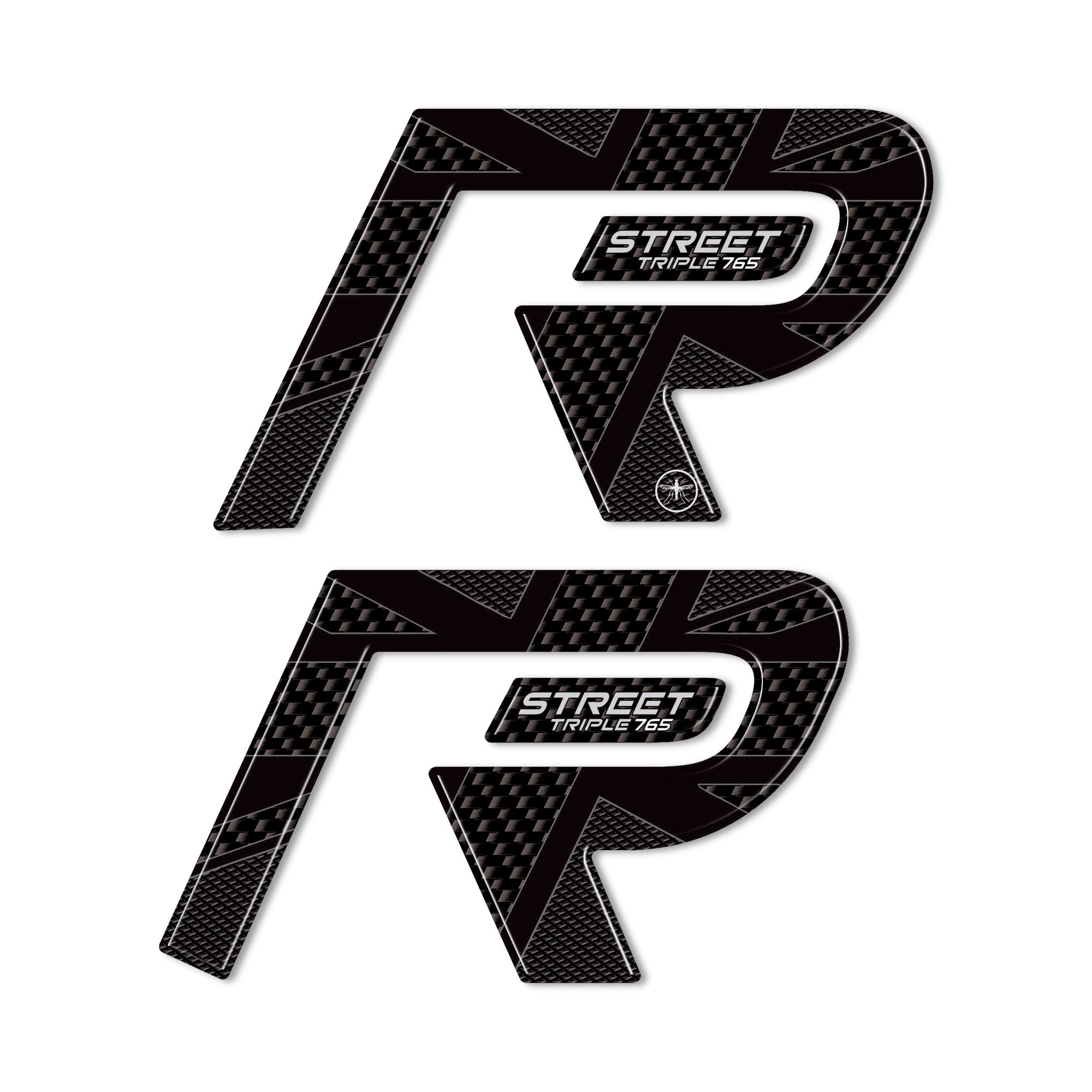 Triumph Moto Autocollant Résine 3D Labelbike Pour Réservoir Triumph Street Triple - Décoration Et Protection Autocollant Triumph