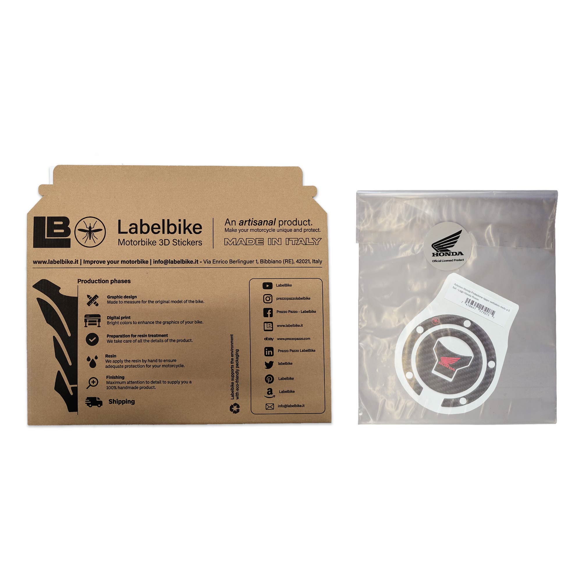 Labelbike - Protection De Protection De Réservoir Moto En Résine Labelbike - Protection De Protection De Réservoir Moto En Résine