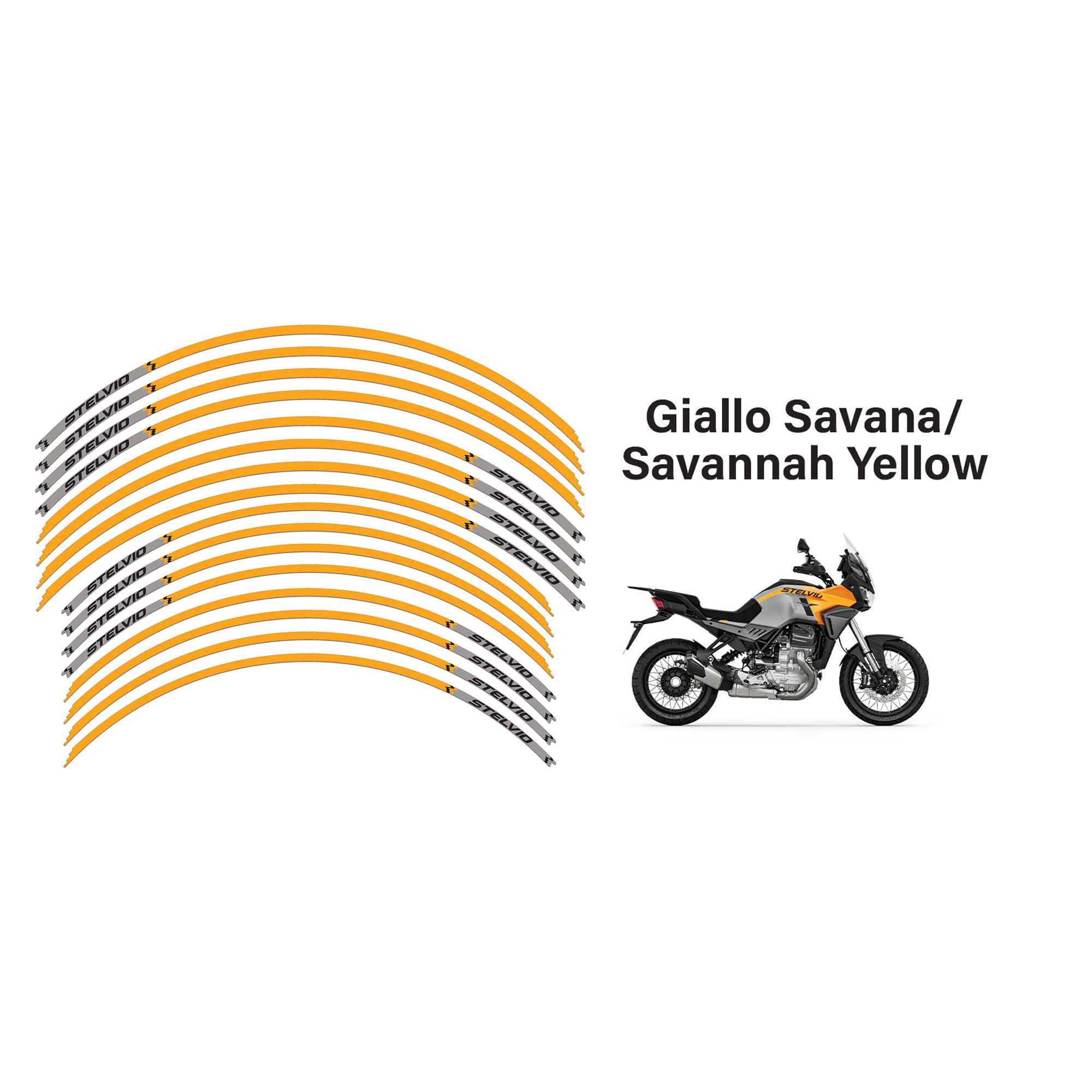 Labelbike Felgen-Aufkleber Schutz-Kit Für Ducati Multistrada V4 - Handgefertigt In Italien, Harzbeschichtet & Wetterfest