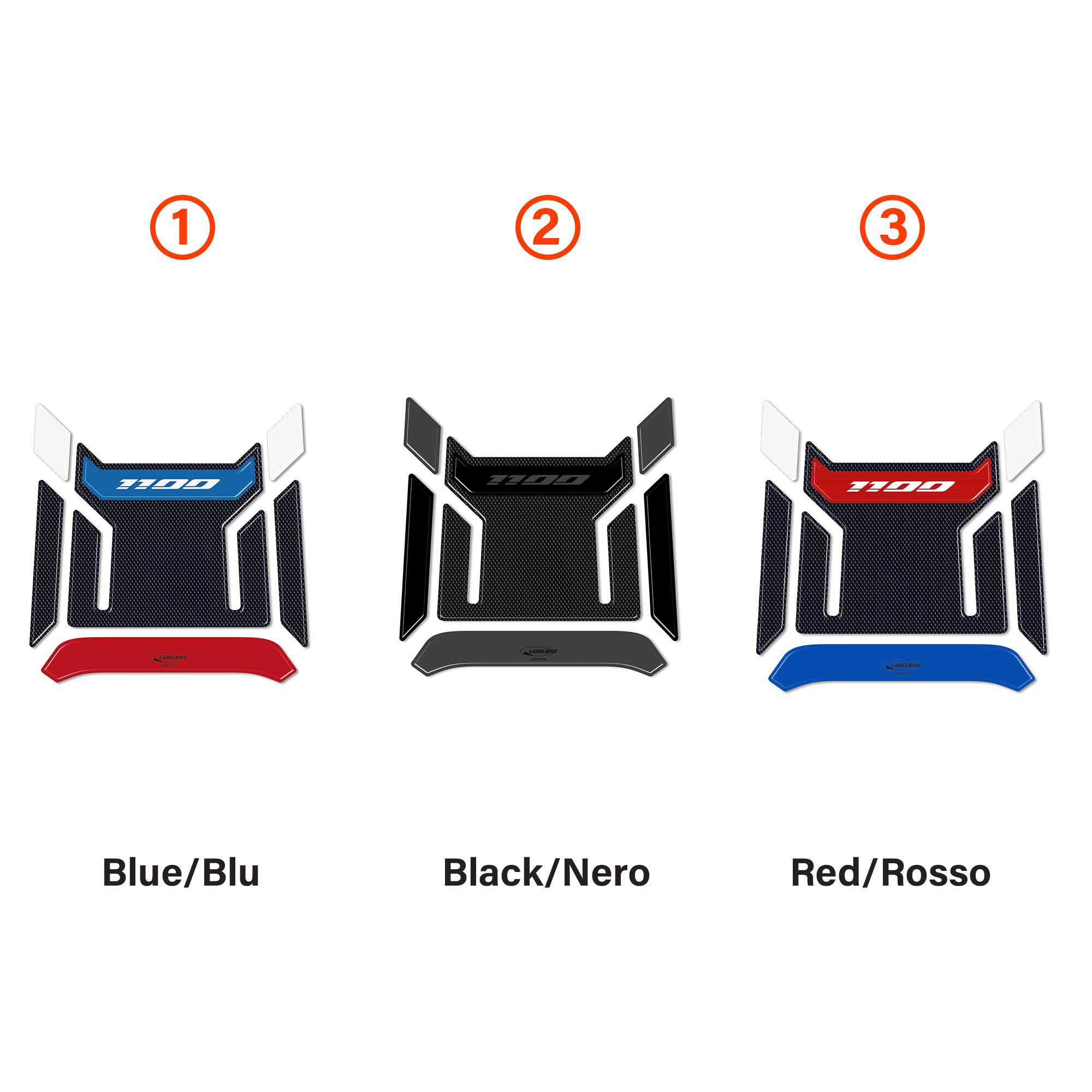 Protections Réservoir 3D – Labelbike – Honda Africa Twin 2024 – Adhésifs