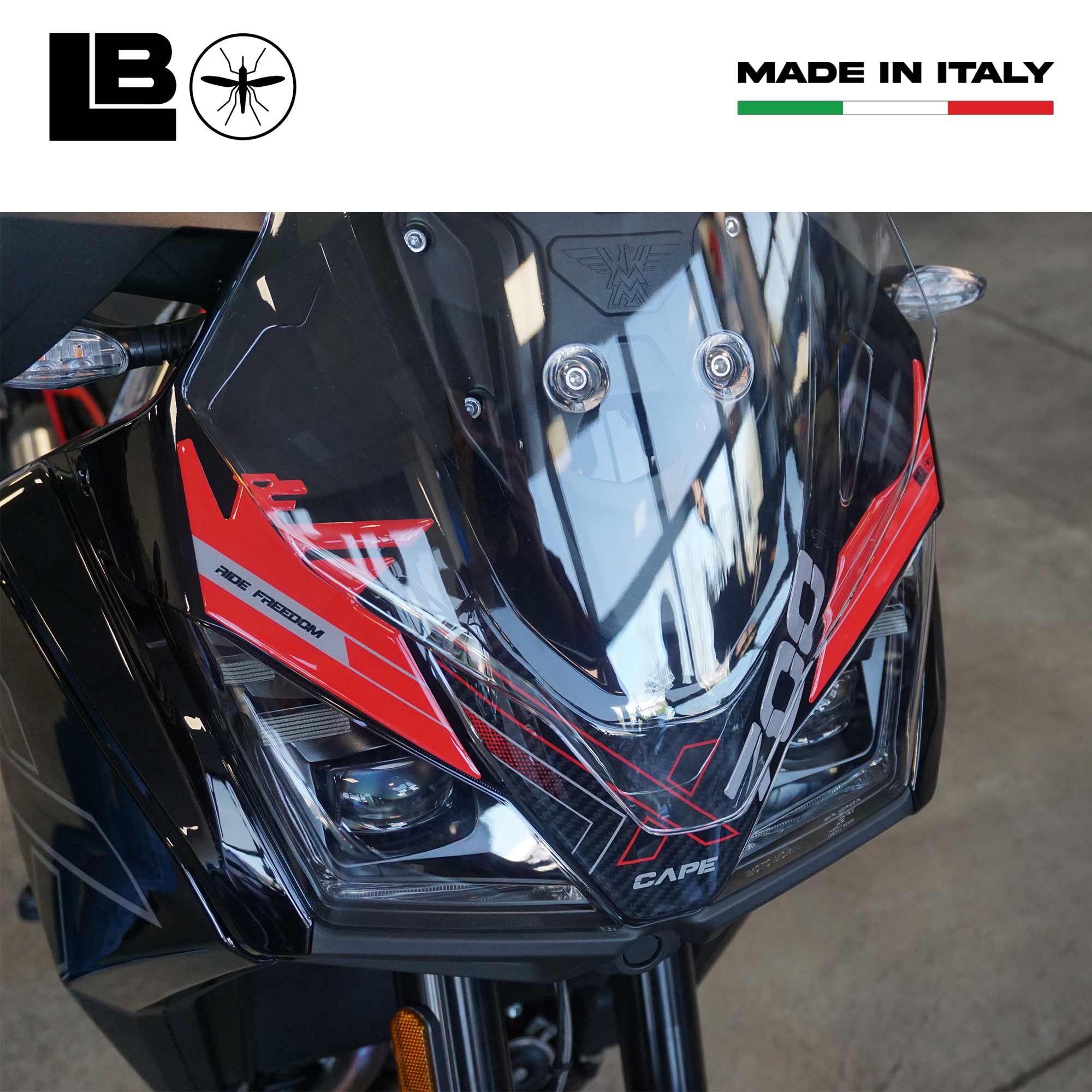 Sticker 3D Protection Front Compatible With Motorcycle Morini x