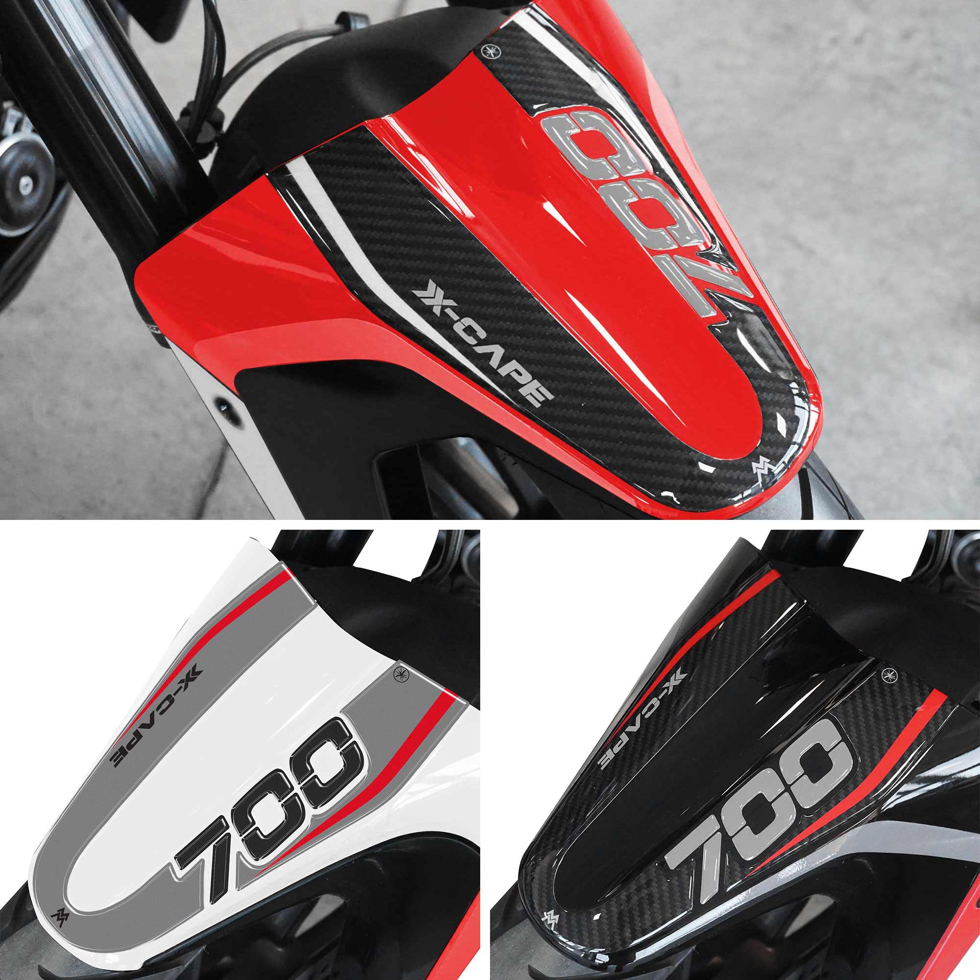 Resin Bike Adesivo Moto 3D Per Moto Morini SEIEMMEZZO - Protezione Serbatoio Anti Graffio