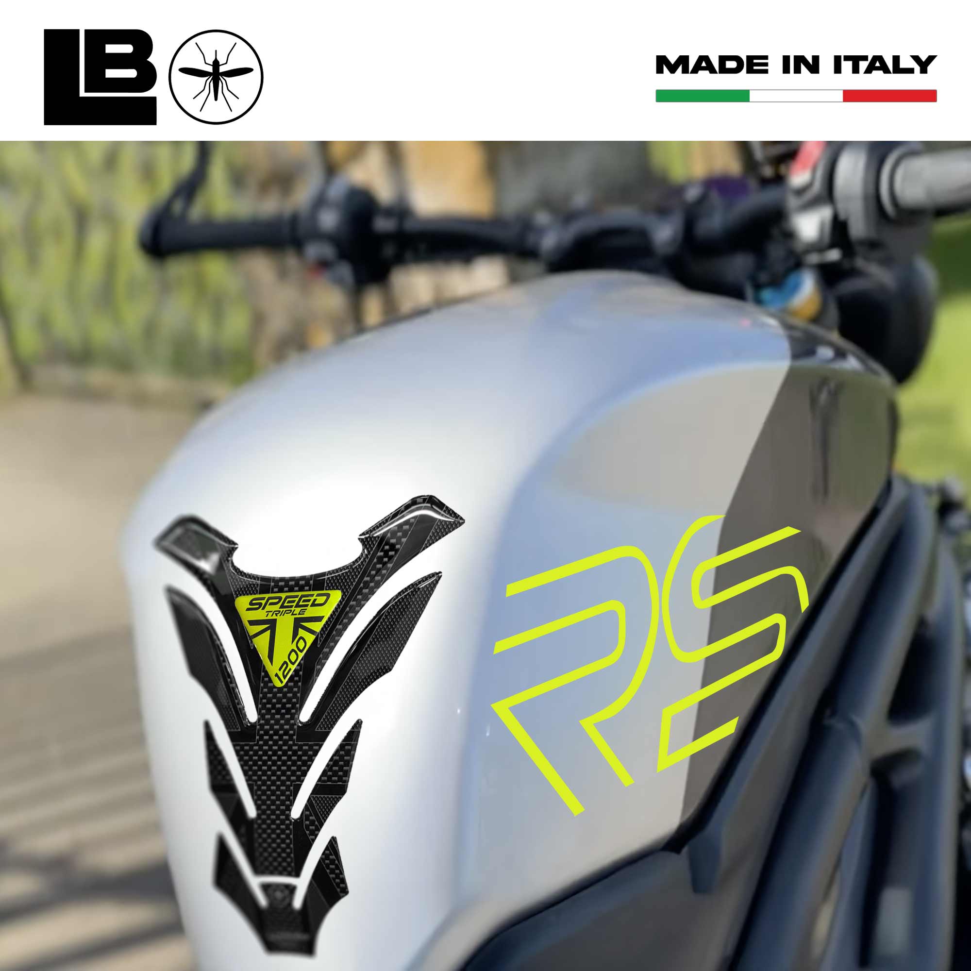 Sticker 3D Tank Pad Motorcycle Compatible With triumph speed