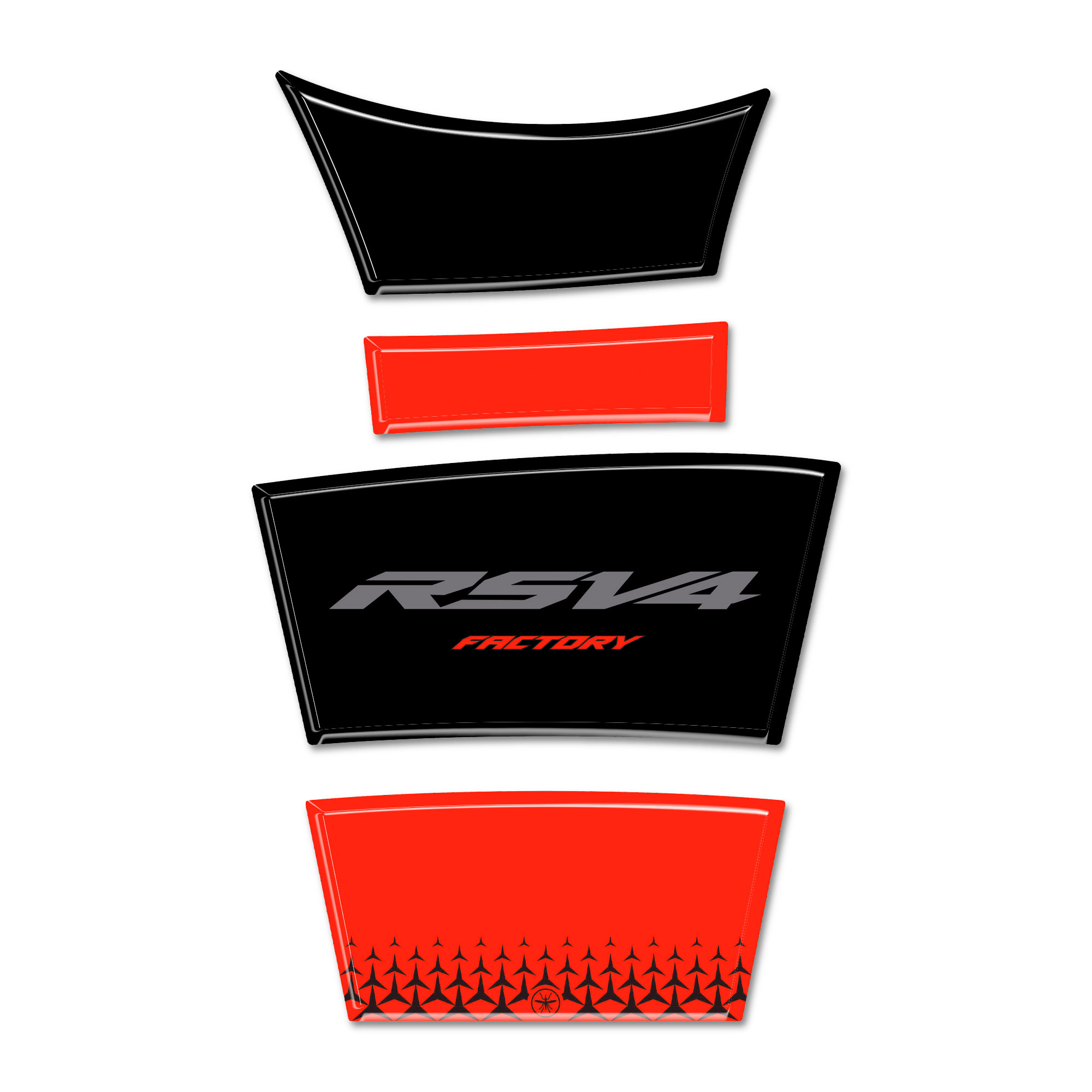 良い　4セット Sticker Tank Pad Bike Protection Compatible With Aprilia RSV4