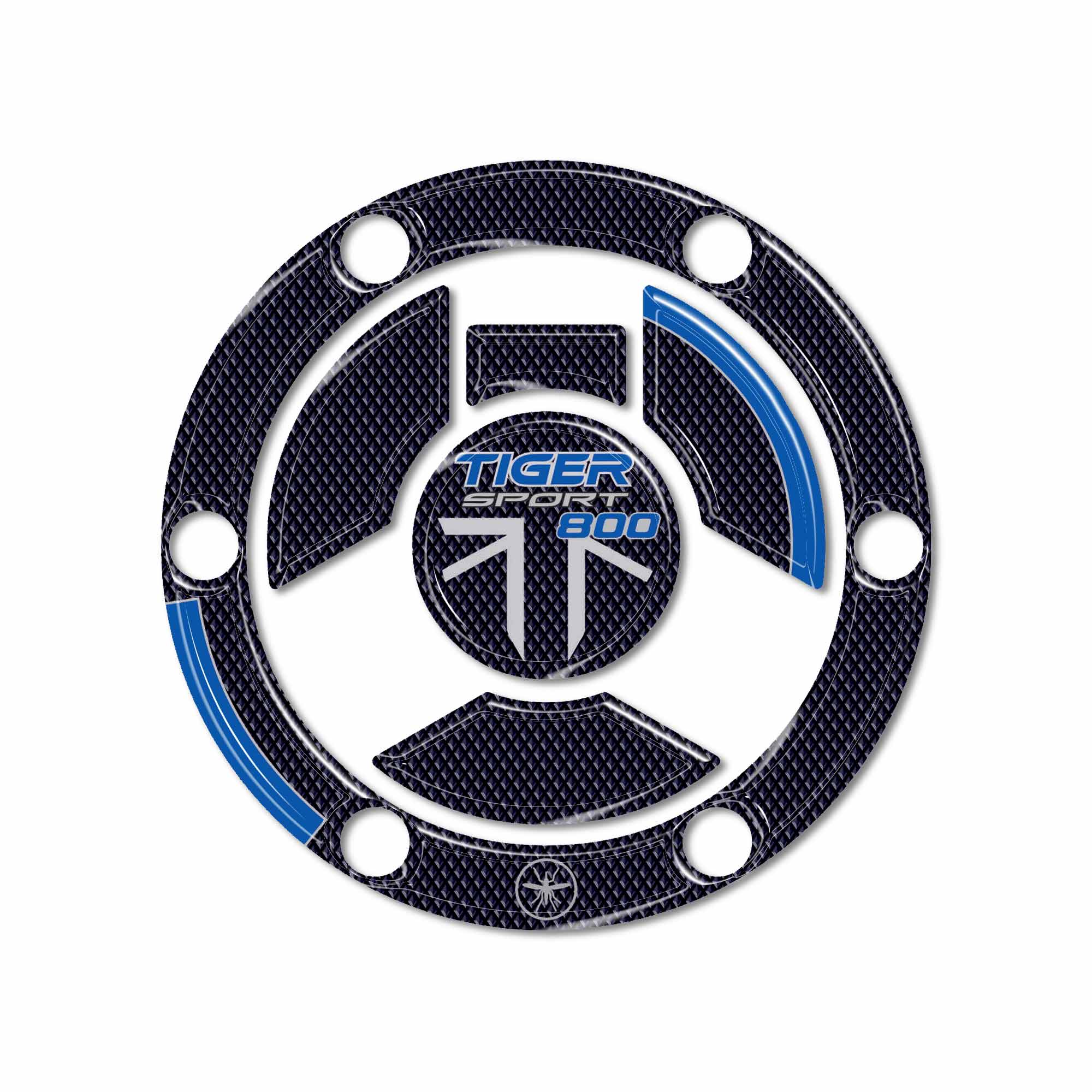 Adesivo 3D Protezione tappo serbatoio compatibile Triumph Tiger 800 Sport 2025