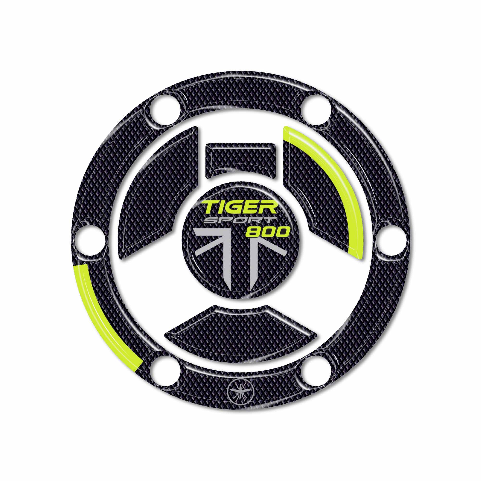 Protezione tappo benzina Resina 3D per Triumph Tiger 800 2018-2019 FM