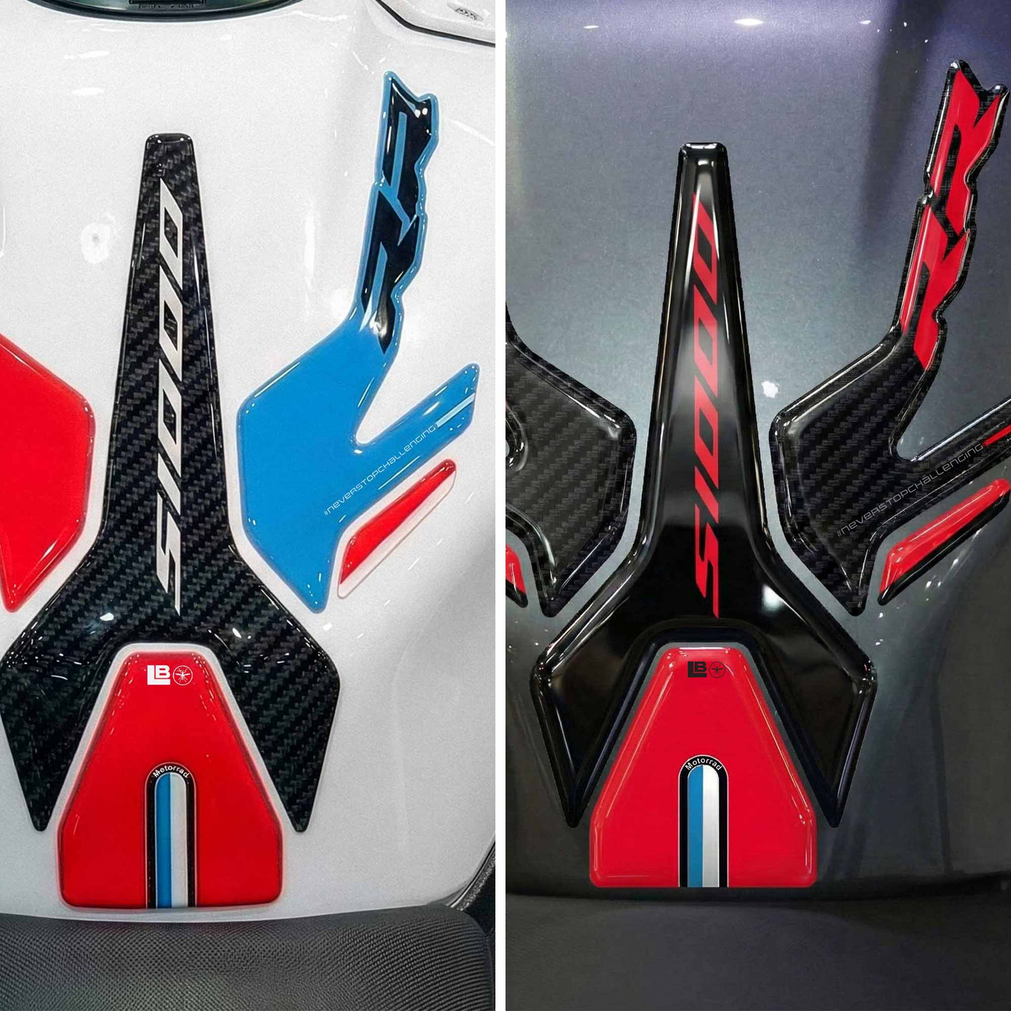 専用2 3D Adhesive Tank Protector Compatible With BMW S1000RR 2009-2026