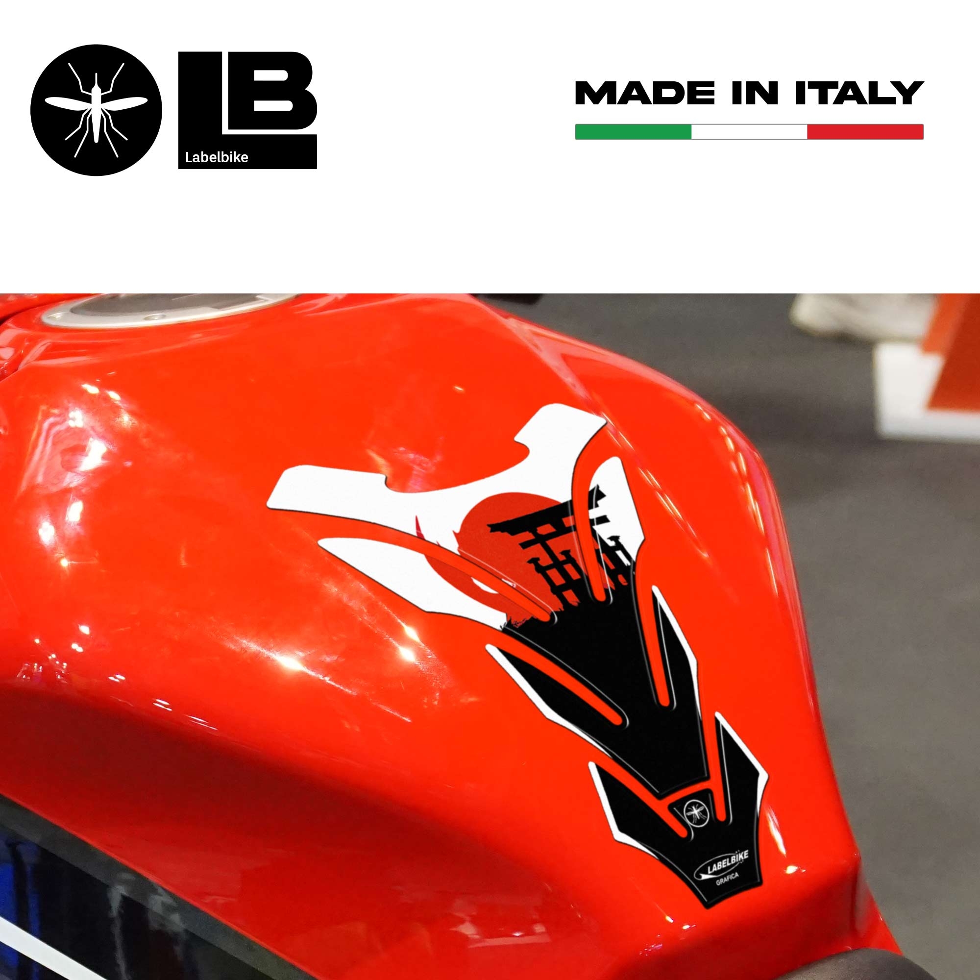 Sticker 3D Tank Pad With Graphic Japan Compatible With Tank