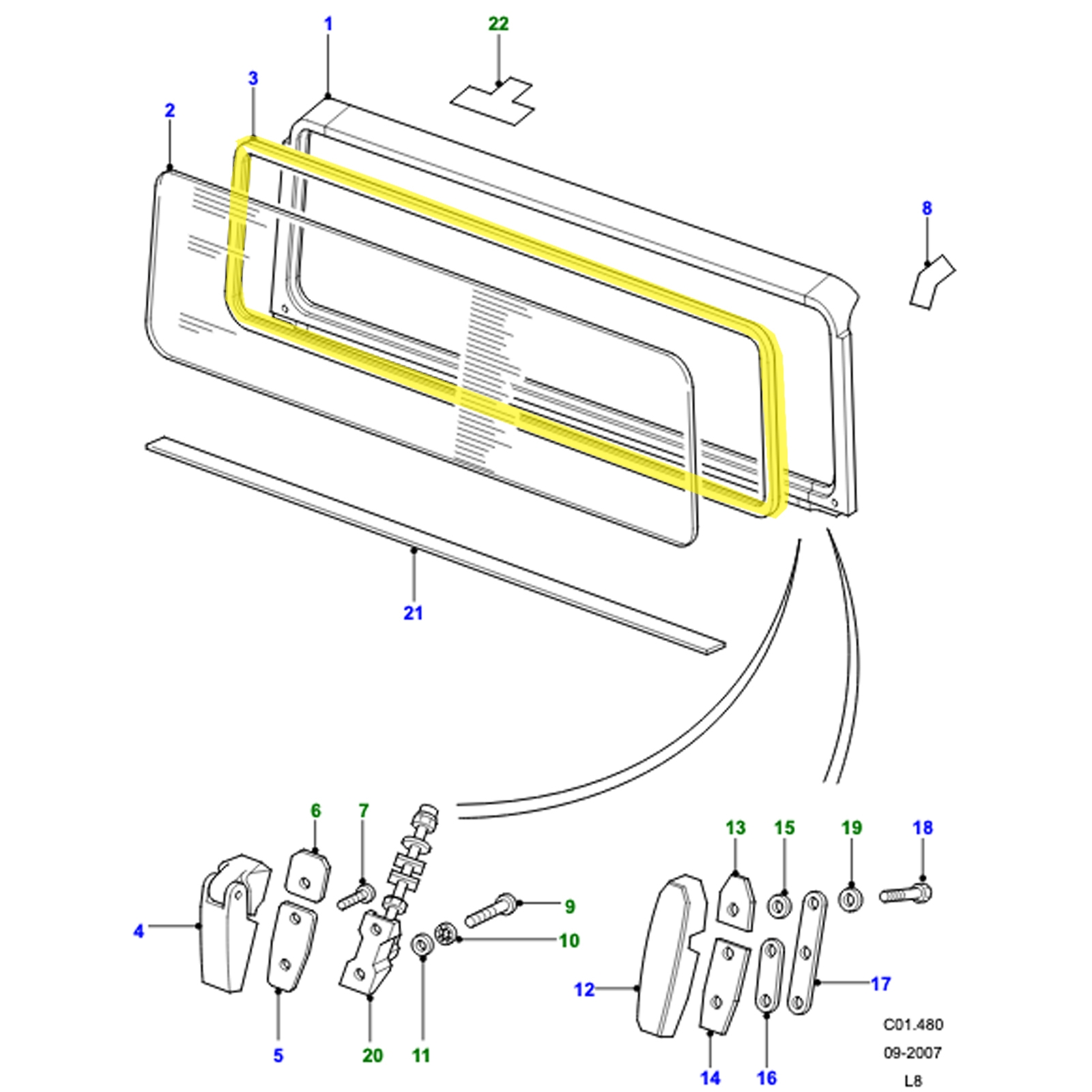 2 Pezzi Guarnizioni In Gomma Per Paratia Auto – Compatibili Con Rover MUC4299 – Per Serie 2, 2a, 3 90/110