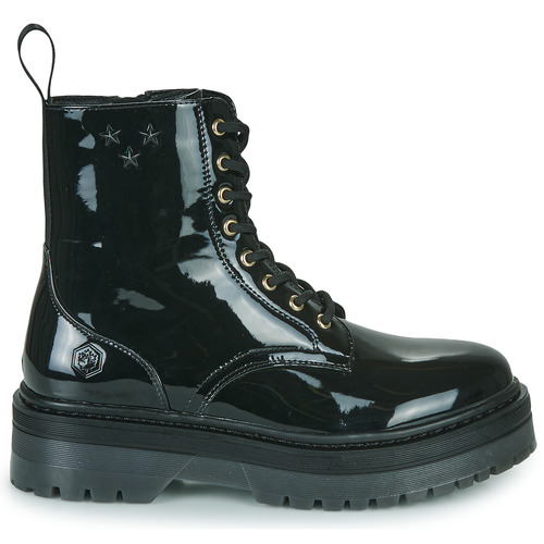 Stivaletto Donna Lumberjack Elyse – Anfibio In Sintetico Con Lacci E Zip Interna, Suola In Gomma, Made In Italy