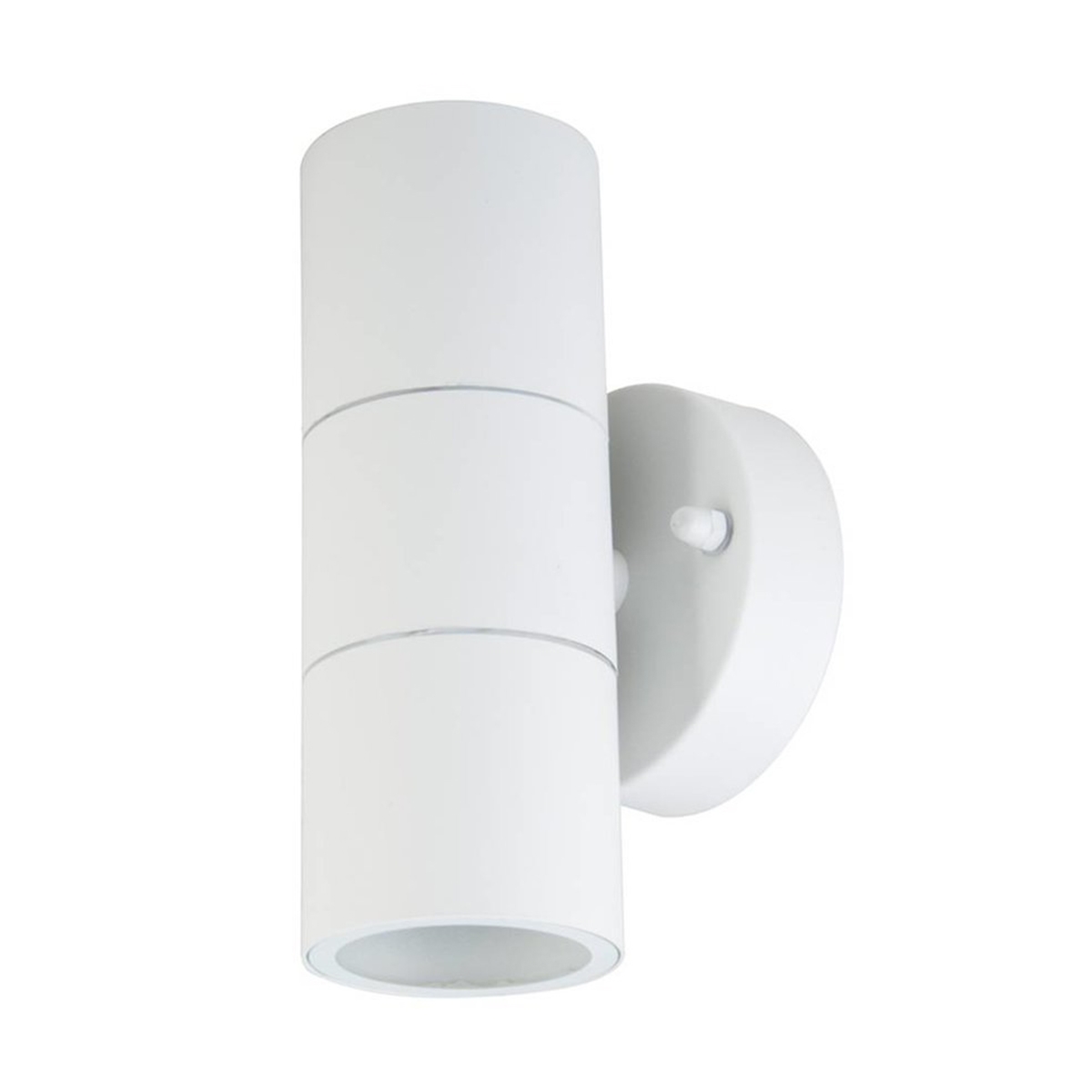 PORTALAMPADA DOPPIO APPLIQUE DA MURO PER 2 LAMPADINE GU10 IP44 BIANCO o NERO