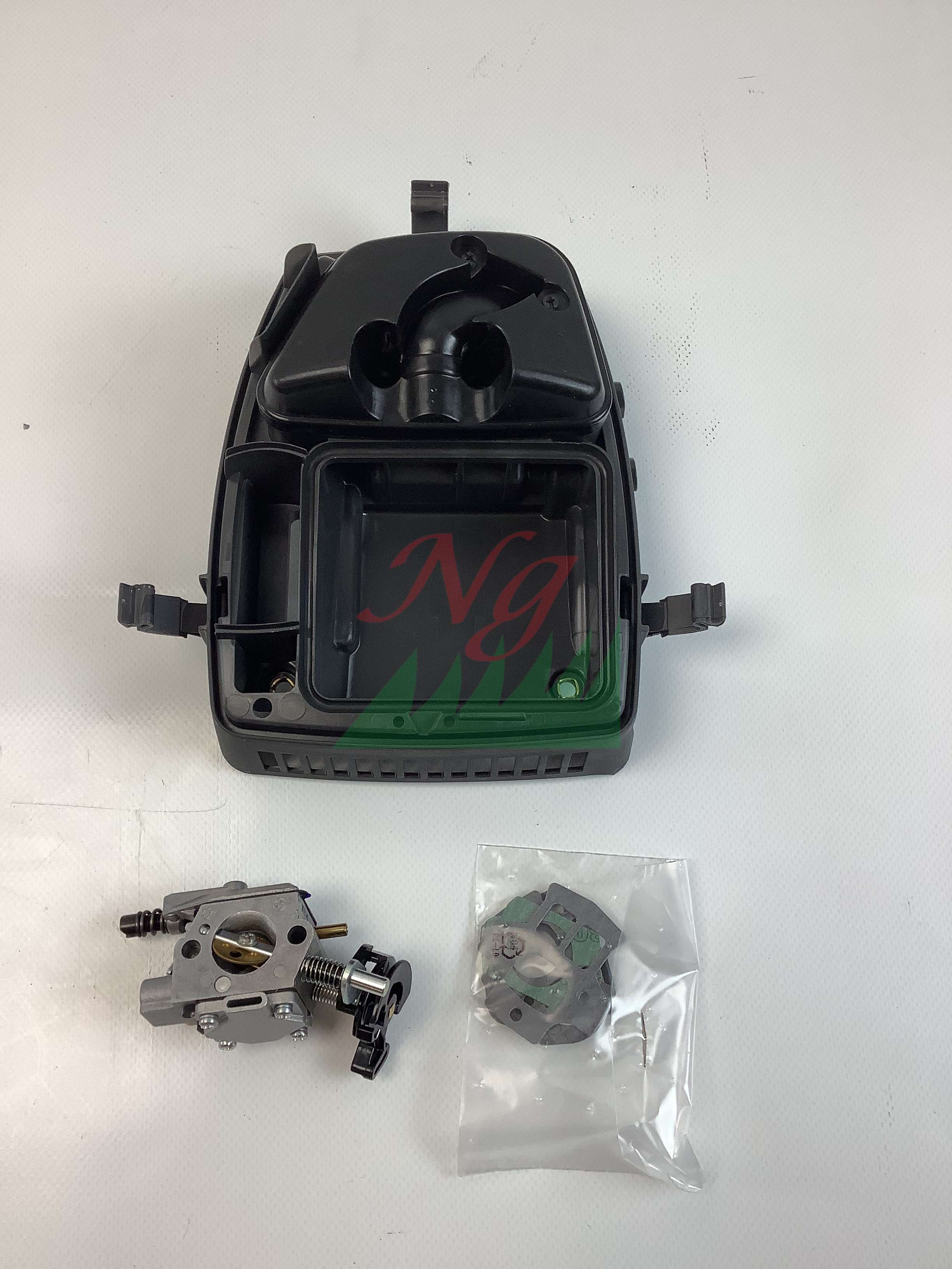 Kit De Carburador 15mm Para Motores De 2 Tiempos 43-52 Cc - Incluye Bombilla De Cebado, Junta Y Filtro, Compatible Con Desbrozadoras Y Motosierras