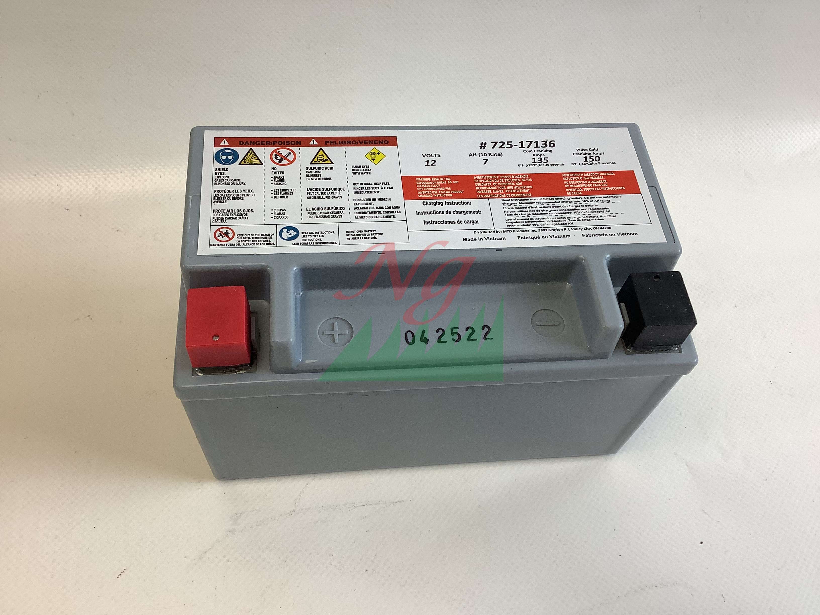 Batteria Gel 12V 21Ah Per Trattorino Rasaerba – Tecnologia GEL, Doppia Durata, 250A EN, Senza Manutenzione, Precaricata