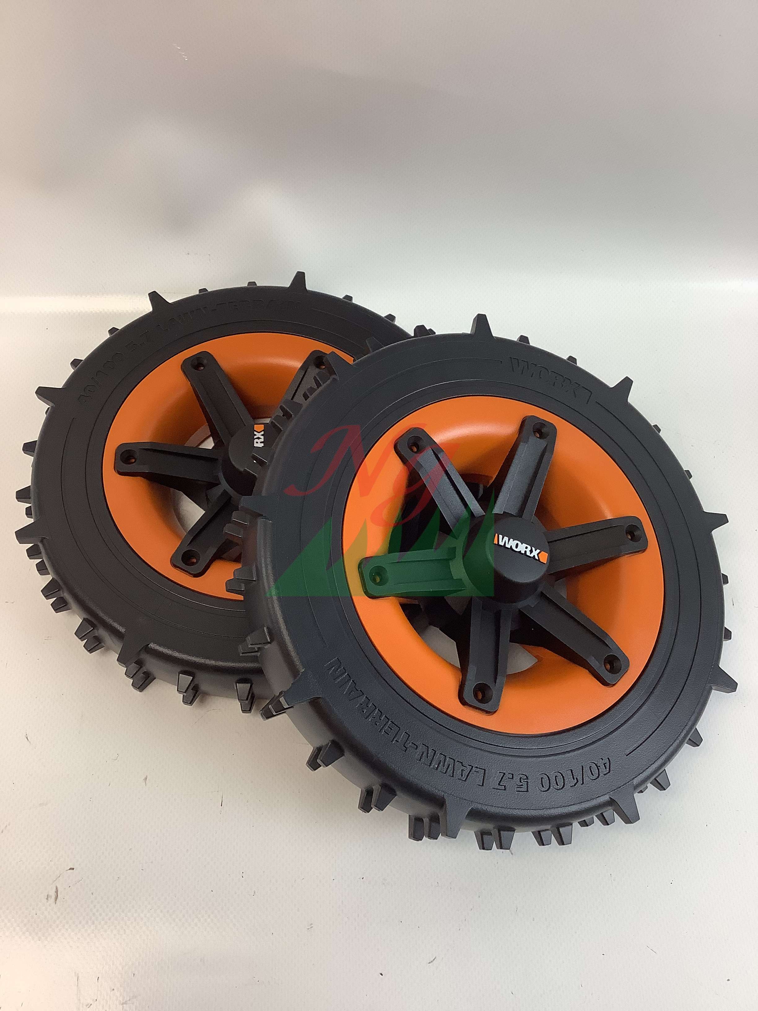 Roues Lestées Cramponnées WORX WA0955 - Meilleure Adhérence & Aération Du Sol Pour Robot Tondeuse Landroid L (Modèles 2020+)
