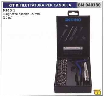 Kit De Réparation De Filetage M10 X 1 – Hélicoïdal 15 Mm – 10 Pièces, Newgardenstore