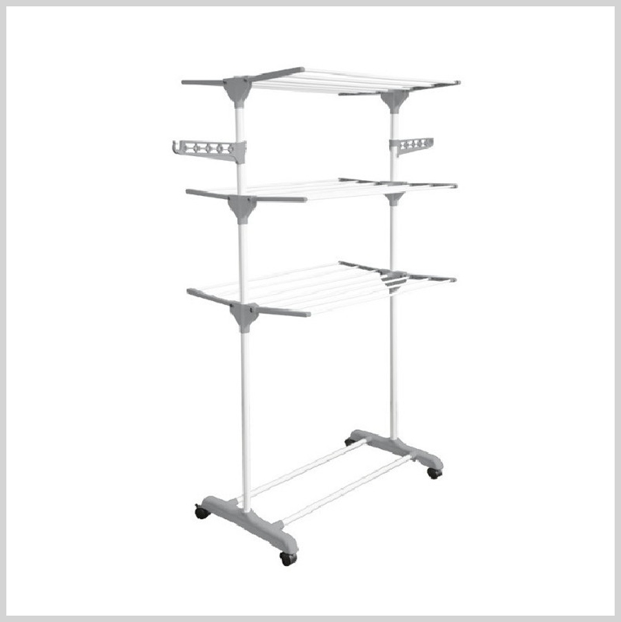 Stendibiancheria Verticale Salvaspazio – Torre 170 Cm Con Bracci Rotanti 360°, Pieghevole, Base Treppiede, Per Interni Ed Esterni